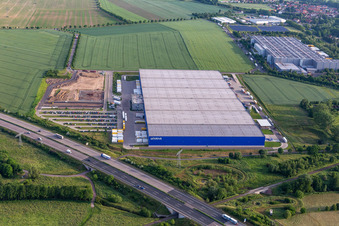Warehouses and forwarding building of Rhenus SE & Co. KG in Hoerselgau in the state Thuringia, Germany