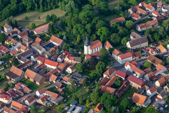 Church building of St. Vitus in the village of in Brueheim in the state Thuringia, Germany
