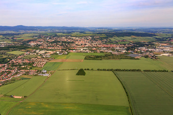 City view from the east in Gotha in the state Thuringia, Germany