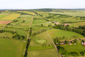 Grounds of the Golf course at " Drei Gleichen Muehlberg e.V. " in Muehlberg in the state Thuringia, Germany