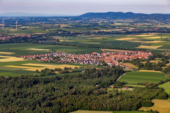 Village view in Steinweiler in the state Rhineland-Palatinate, Germany