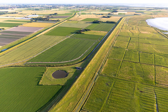 Dithmarscher Eider Foreland in the district Schülper Neuensiel in Wesselburenerkoog in the state Schleswig Holstein, Germany