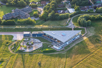 Building the visitor center Nationalpark-Zentrum Multimar Wattforum in Toenning in the state Schleswig-Holstein, Germany