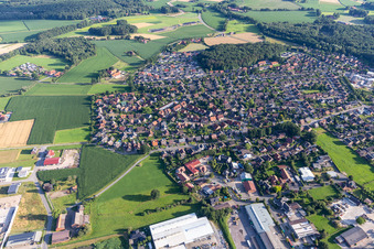 View of the town from the east in the district Velen-Dorf in Velen in the state North Rhine-Westphalia, Germany