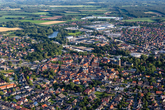 Old town from the north in Vreden in the state North Rhine-Westphalia, Germany