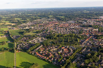 Winterswijk in the state Gelderland, Netherlands from above