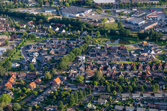 Winterswijk in the state Gelderland, Netherlands from the plane