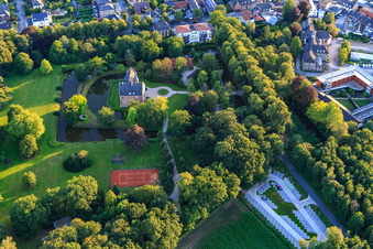 Castle park of House Rhede with Princely Salm-Salm administration in the district Altrhede in Rhede in the state North Rhine-Westphalia, Germany