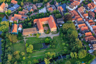 Rentei, Old Monastery and St. Mary's Church in the district Gemen in Borken in the state North Rhine-Westphalia, Germany