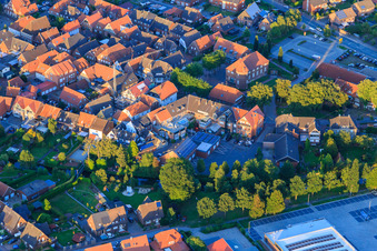 On the moat in the district Ramsdorf in Velen in the state North Rhine-Westphalia, Germany
