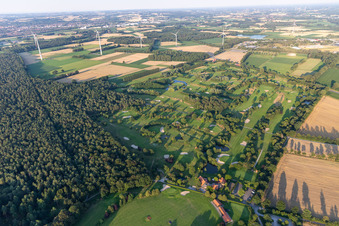 Grounds of the Golf course at of Golf- and Landclub Coesfeld e.V. in the district Stevede in Coesfeld in the state North Rhine-Westphalia, Germany