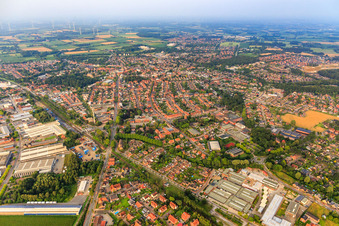 Heeker Straße x Fürstenkämpe from the northeast with Göcke GmbH & Co. KG in Ahaus in the state North Rhine-Westphalia, Germany
