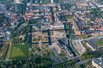 Aerial photograpy of LAGA, rock'n'pop museum in Gronau in the state North Rhine-Westphalia, Germany
