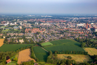 Aerial photograpy of Enschede in the state Overijssel, Netherlands