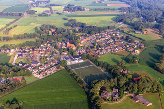 Aerial photograpy of Buurse in the state Overijssel, Netherlands