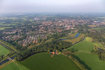 Aerial view of Eibergen in the state Gelderland, Netherlands