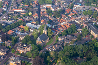 Oblique view of Eibergen in the state Gelderland, Netherlands
