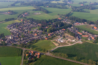 Aerial view of Winterswijk Meddo in the state Gelderland, Netherlands