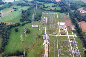 Substation in the district Chemiezone in Marl in the state North Rhine-Westphalia, Germany