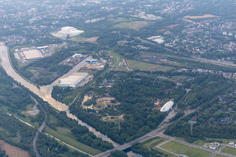 Tata Steel on the Rhine-Herne Canal in the district Bismarck in Gelsenkirchen in the state North Rhine-Westphalia, Germany