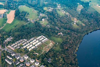 Playground Kupferdreh Dilldorfer Höhe above the Baldeney Lake in the district Kupferdreh in Essen in the state North Rhine-Westphalia, Germany