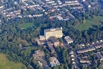 Aerial view of Cellitinnen Hospital Holy Spirit in the district Longerich in Köln in the state North Rhine-Westphalia, Germany