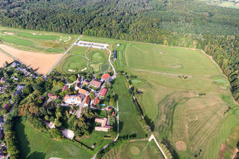 Aerial photograpy of Golf Club Schloss Kressbach in the district Kreßbach in Tübingen in the state Baden-Wuerttemberg, Germany