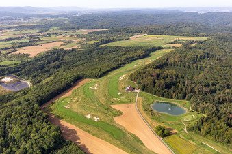 Oblique view of Golf Club Schloss Kressbach in the district Kreßbach in Tübingen in the state Baden-Wuerttemberg, Germany