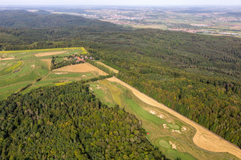 Bird's eye view of Golf Club Schloss Kressbach in the district Kreßbach in Tübingen in the state Baden-Wuerttemberg, Germany