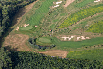 Golf Club Schloss Kressbach in the district Kreßbach in Tübingen in the state Baden-Wuerttemberg, Germany viewn from the air