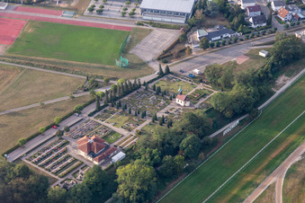 Cemetery in Iffezheim in the state Baden-Wuerttemberg, Germany