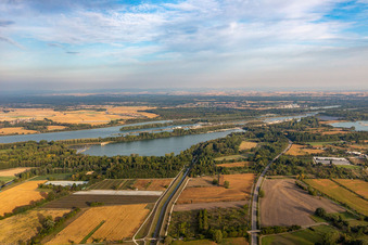 Rhine barrage Iffezheim in Iffezheim in the state Baden-Wuerttemberg, Germany