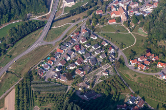 Oblique view of Lautenbach in the state Baden-Wuerttemberg, Germany