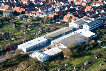 Building and production halls on the premises of DBK Heizsysteme in Kandel in the state Rhineland-Palatinate