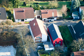Aerial photograpy of Mountain path in Jockgrim in the state Rhineland-Palatinate, Germany