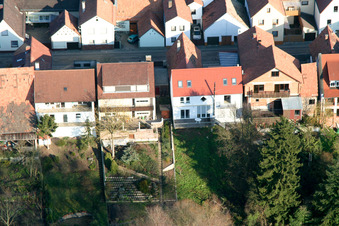 Ludwigstr in Jockgrim in the state Rhineland-Palatinate, Germany out of the air