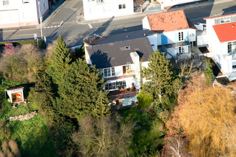 Bahnhofstr in Jockgrim in the state Rhineland-Palatinate, Germany out of the air