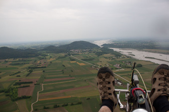 Aerial view of Toppo in the state Friuli Venezia Giulia, Italy