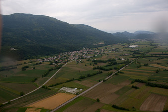 Aerial photograpy of Toppo in the state Friuli Venezia Giulia, Italy