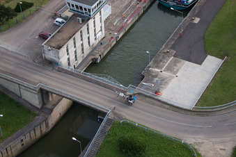 Aerial photograpy of Kœnigsmacker in the state Moselle, France