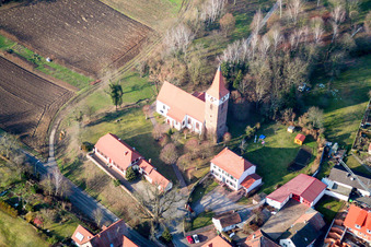 Protestant Church of Minfeld in Minfeld in the state Rhineland-Palatinate, Germany