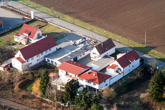 Industrial estate at Schaidt train station in Steinfeld in the state Rhineland-Palatinate, Germany