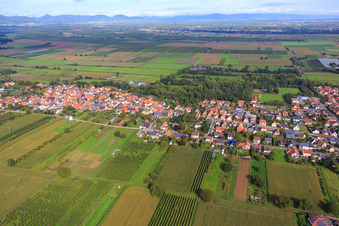 Village view from the south in Winden in the state Rhineland-Palatinate, Germany