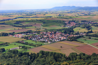 Village view from the northeast in Barbelroth in the state Rhineland-Palatinate, Germany