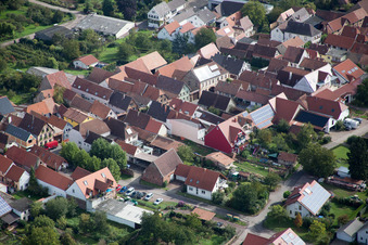 District Heuchelheim in Heuchelheim-Klingen in the state Rhineland-Palatinate, Germany out of the air