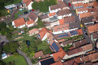 District Heuchelheim in Heuchelheim-Klingen in the state Rhineland-Palatinate, Germany out of the air