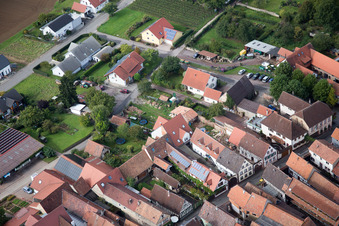 District Heuchelheim in Heuchelheim-Klingen in the state Rhineland-Palatinate, Germany out of the air