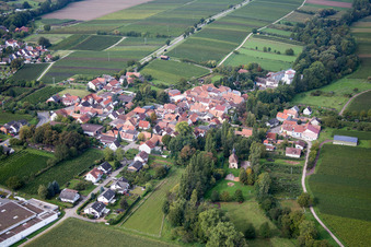 District Appenhofen in Billigheim-Ingenheim in the state Rhineland-Palatinate, Germany out of the air