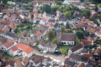 Church building in the village of in the district Billigheim in Billigheim-Ingenheim in the state Rhineland-Palatinate