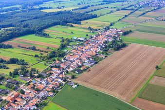 Saarstraße town exit to W in Kandel in the state Rhineland-Palatinate, Germany